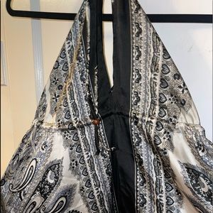 Silk designed flowy dress